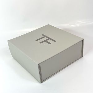 Authentic TOM FORD Small Square Empty Gift Box Container Gray 5.8"x5.8"x2.25"